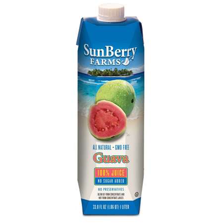 Sunberry Farms Guava 100% Juice 33.81 fl. oz., PK12 004082-1